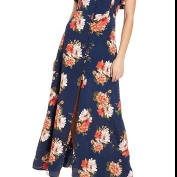 bp Dresses & Skirts - Floral Maxi Dress with Slit
